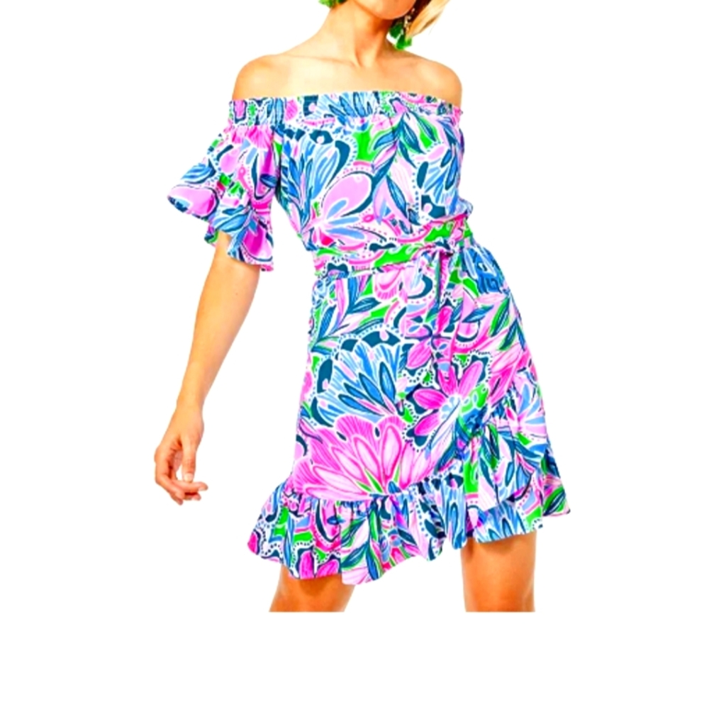 NWT lilly pulitzer Maddlyn off the shoulder dress
